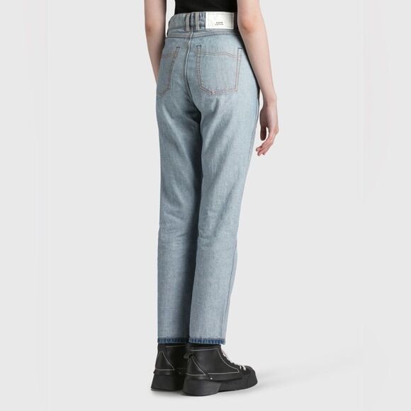 🎀 NEW SSENSE Ader error Innersy deconstructed straight leg jeans 26 - Picture 2 of 13